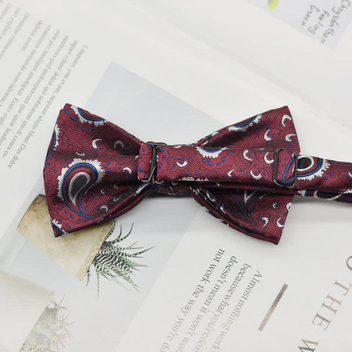 Nœud papillon élégant pour homme à motif cachemire vintage