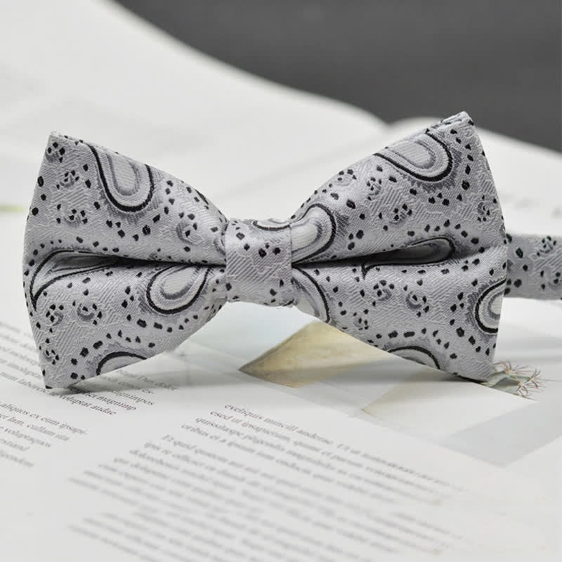 Nœud papillon élégant pour homme à motif cachemire vintage