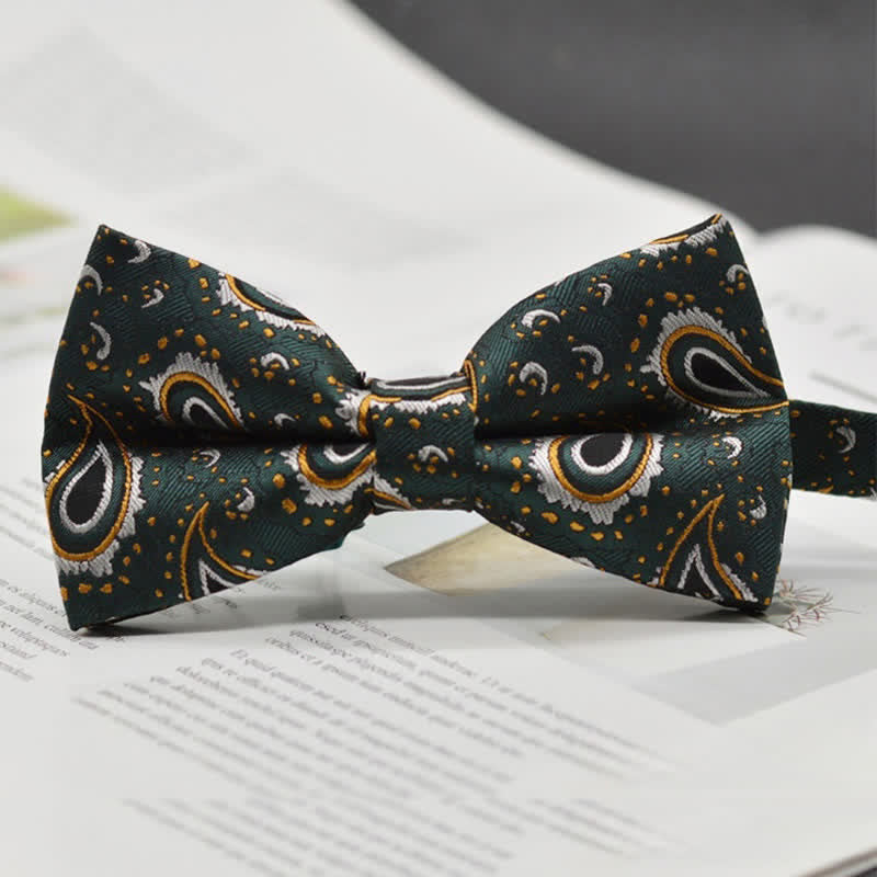 Nœud papillon élégant pour homme à motif cachemire vintage