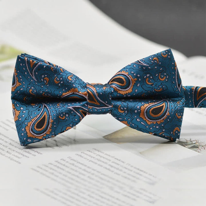 Nœud papillon élégant pour homme à motif cachemire vintage