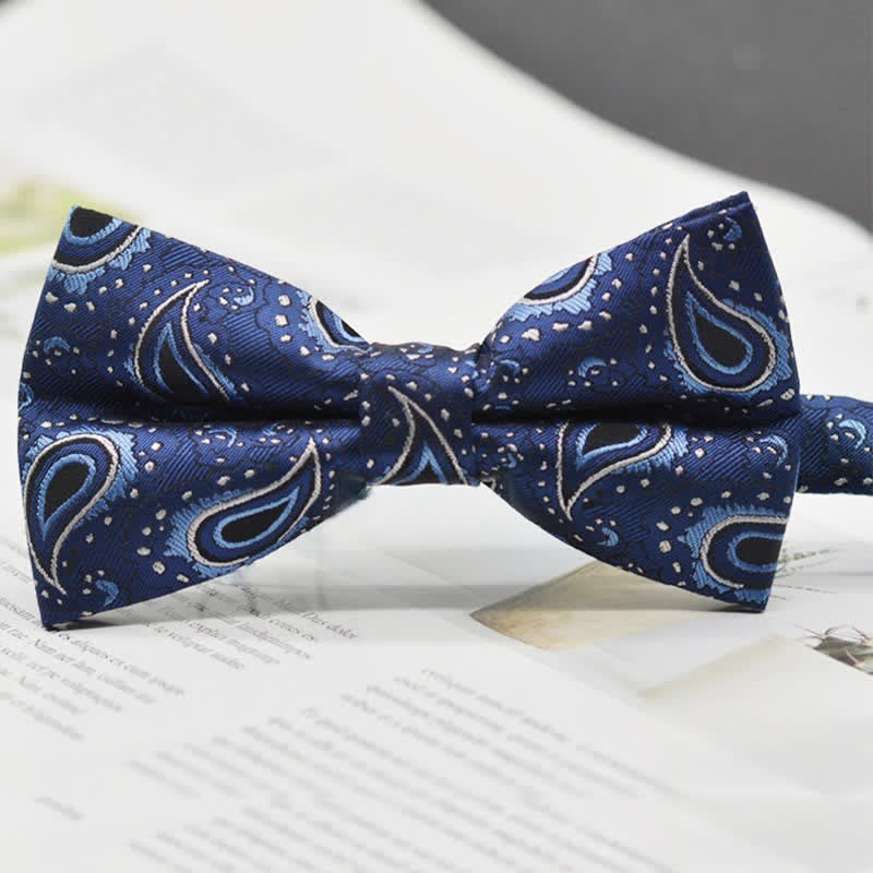 Nœud papillon élégant pour homme à motif cachemire vintage