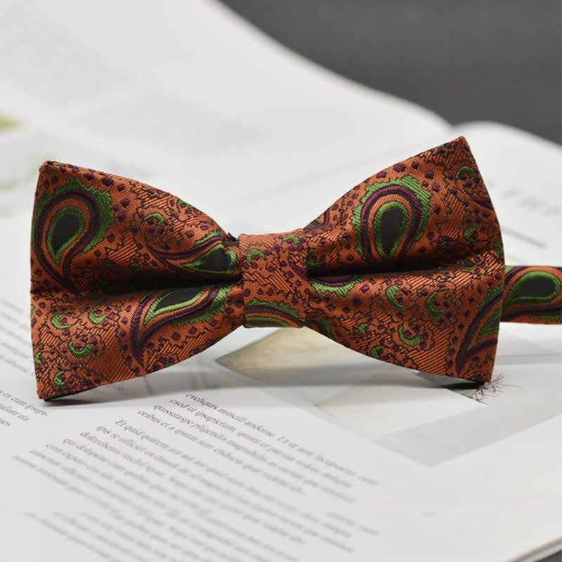 Nœud papillon élégant pour homme à motif cachemire vintage
