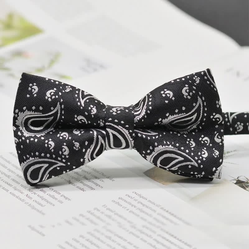 Nœud papillon élégant pour homme à motif cachemire vintage