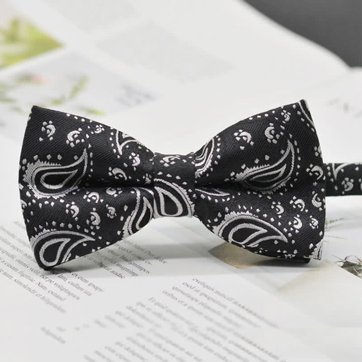 Nœud papillon élégant pour homme à motif cachemire vintage