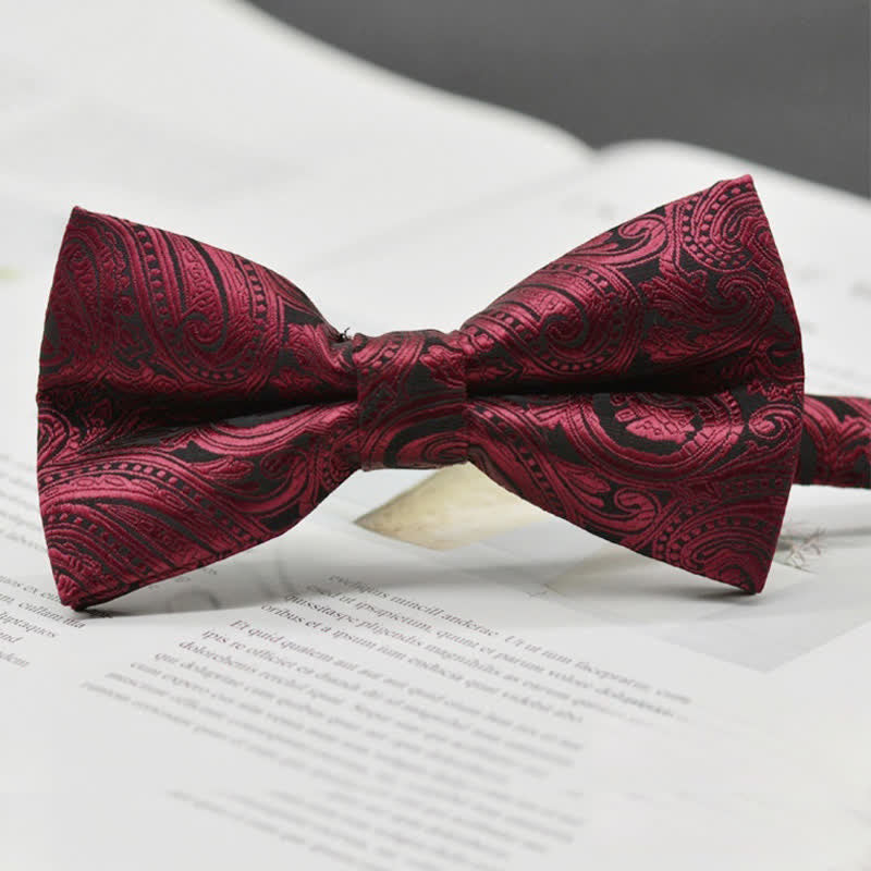 Nœud papillon élégant pour homme à motif cachemire vintage