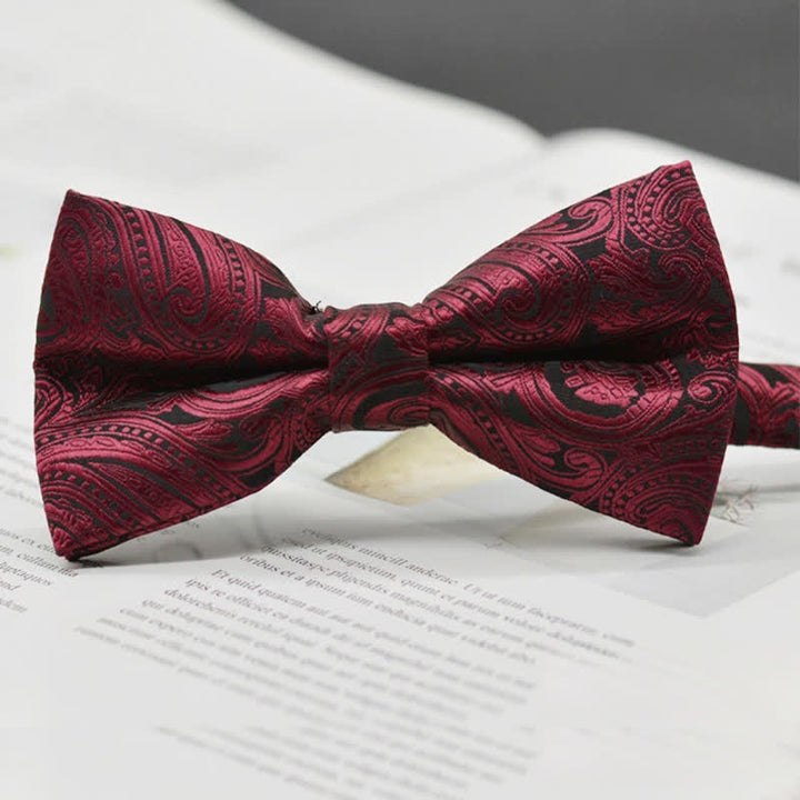 Nœud papillon élégant pour homme à motif cachemire vintage