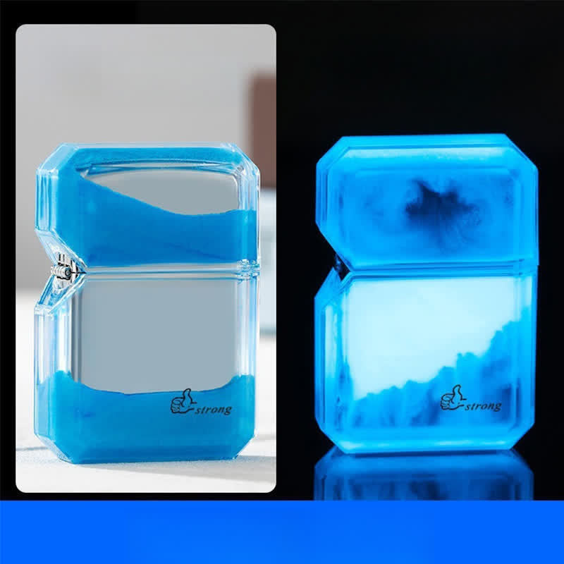 Briquet au butane rechargeable Quicksand de couleur fluorescente cool