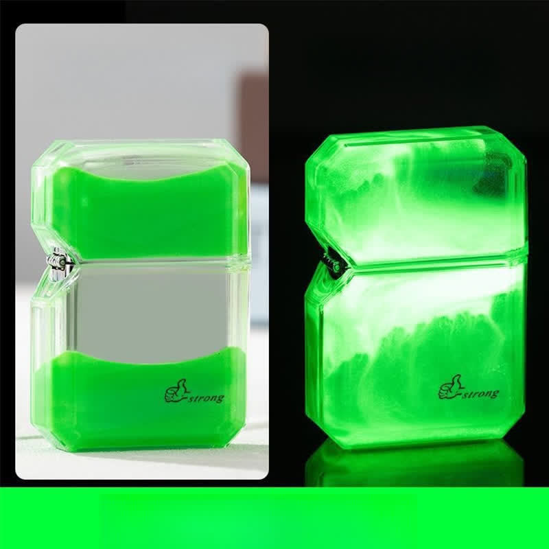 Briquet au butane rechargeable Quicksand de couleur fluorescente cool