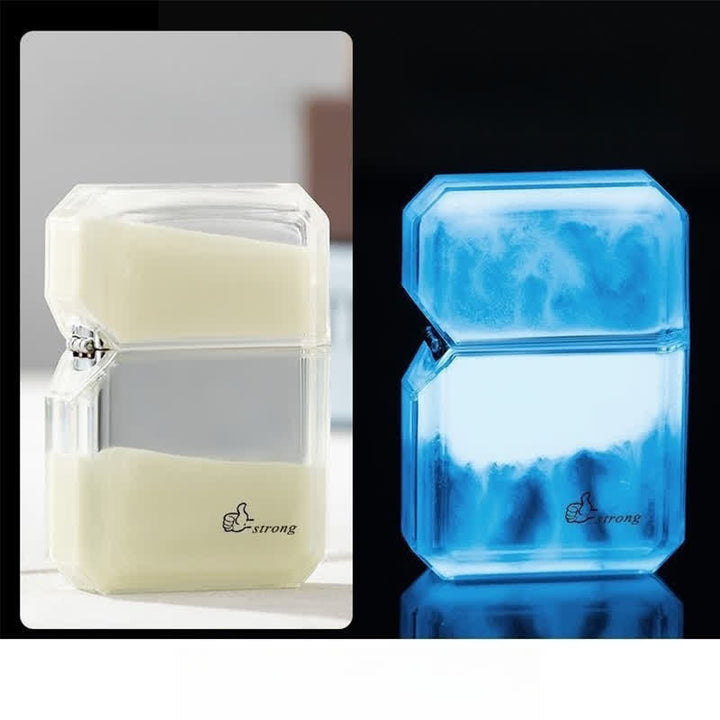 Briquet au butane rechargeable Quicksand de couleur fluorescente cool