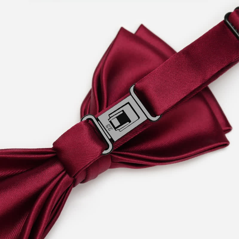 Nœud papillon luxueux en métal et strass scintillants pour homme