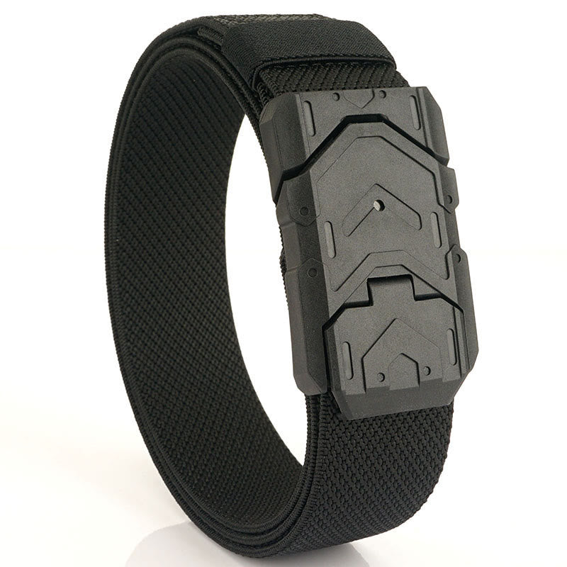 Ceinture en nylon extensible à boucle magnétique à dégagement rapide pour homme