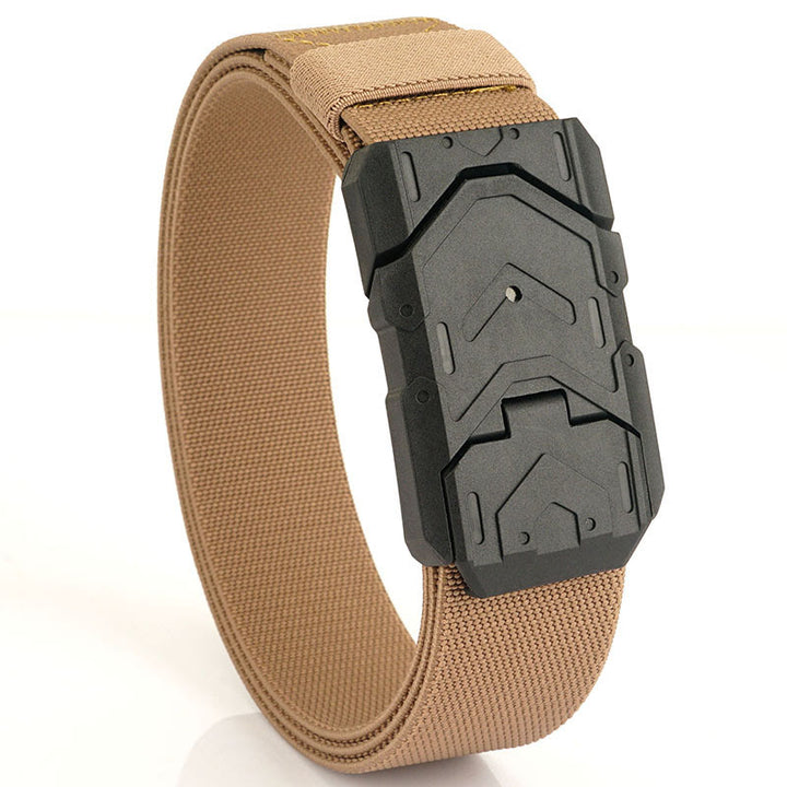 Ceinture en nylon extensible à boucle magnétique à dégagement rapide pour homme