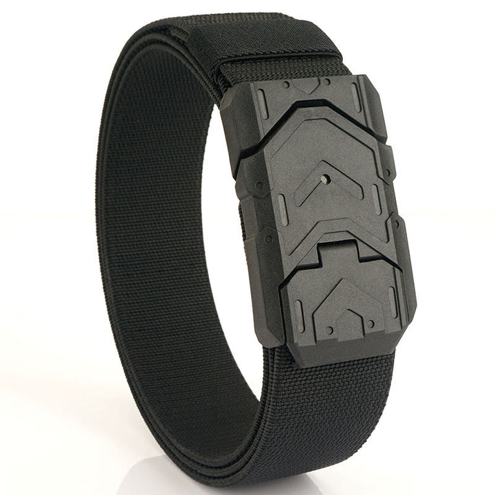 Ceinture en nylon extensible à boucle magnétique à dégagement rapide pour homme
