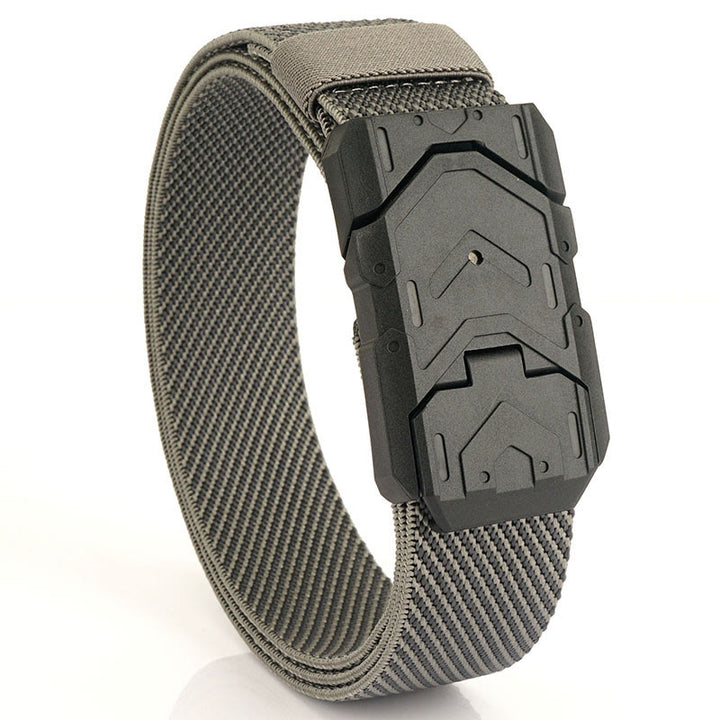 Ceinture en nylon extensible à boucle magnétique à dégagement rapide pour homme
