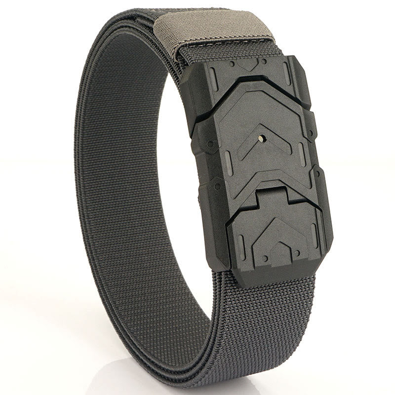 Ceinture en nylon extensible à boucle magnétique à dégagement rapide pour homme