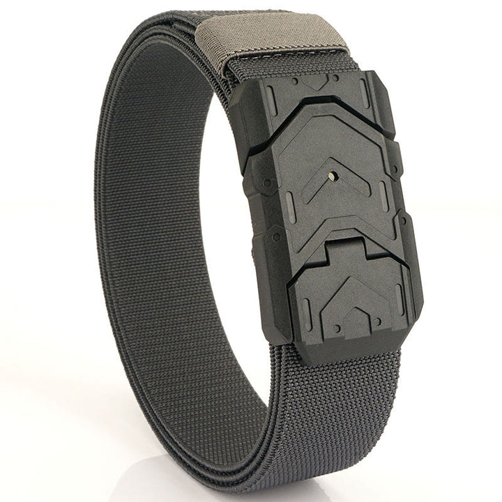 Ceinture en nylon extensible à boucle magnétique à dégagement rapide pour homme