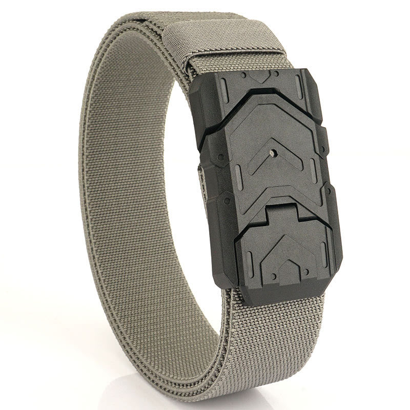 Ceinture en nylon extensible à boucle magnétique à dégagement rapide pour homme