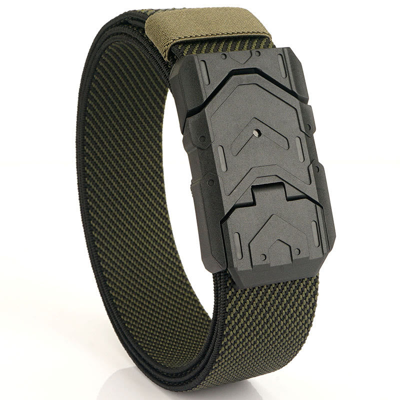 Ceinture en nylon extensible à boucle magnétique à dégagement rapide pour homme