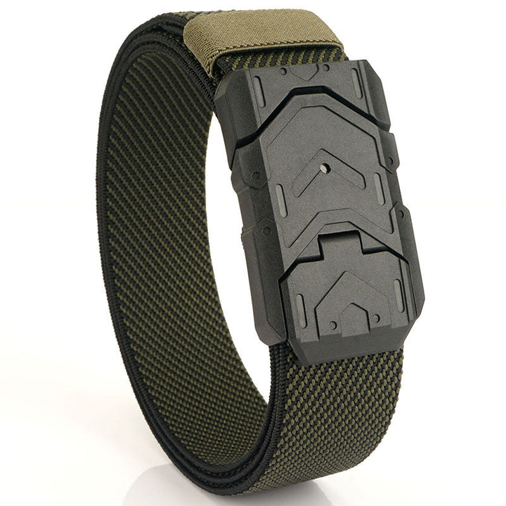 Ceinture en nylon extensible à boucle magnétique à dégagement rapide pour homme
