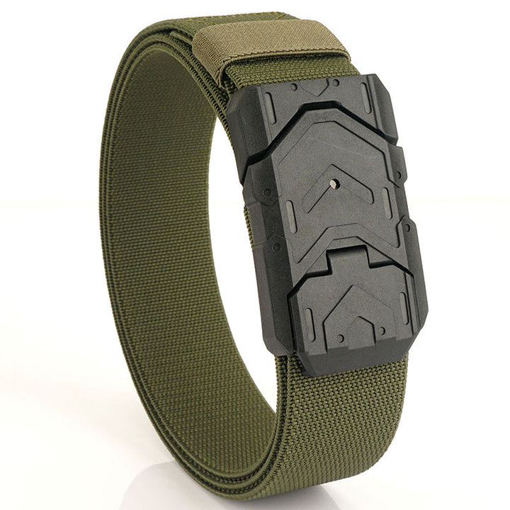 Ceinture en nylon extensible à boucle magnétique à dégagement rapide pour homme