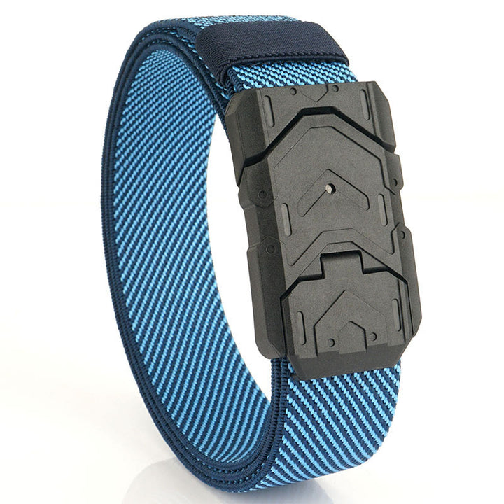 Ceinture en nylon extensible à boucle magnétique à dégagement rapide pour homme