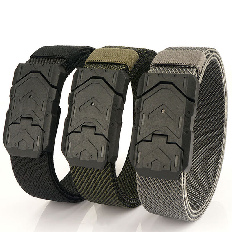 Ceinture en nylon extensible à boucle magnétique à dégagement rapide pour homme