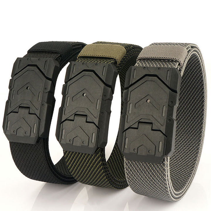 Ceinture en nylon extensible à boucle magnétique à dégagement rapide pour homme