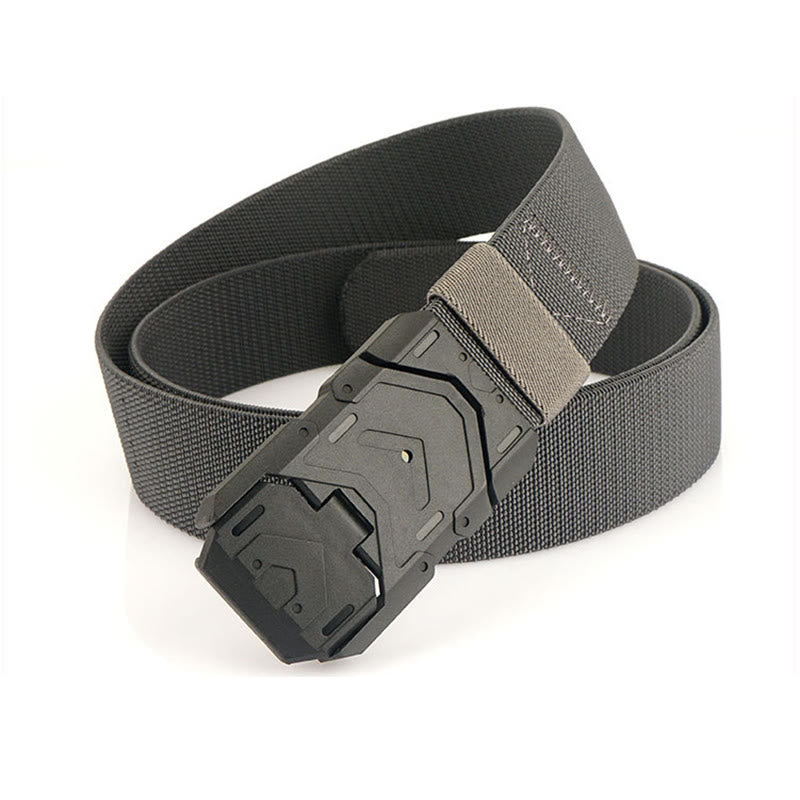 Ceinture en nylon extensible à boucle magnétique à dégagement rapide pour homme