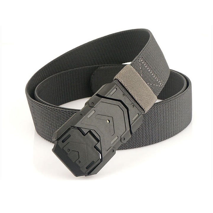 Ceinture en nylon extensible à boucle magnétique à dégagement rapide pour homme