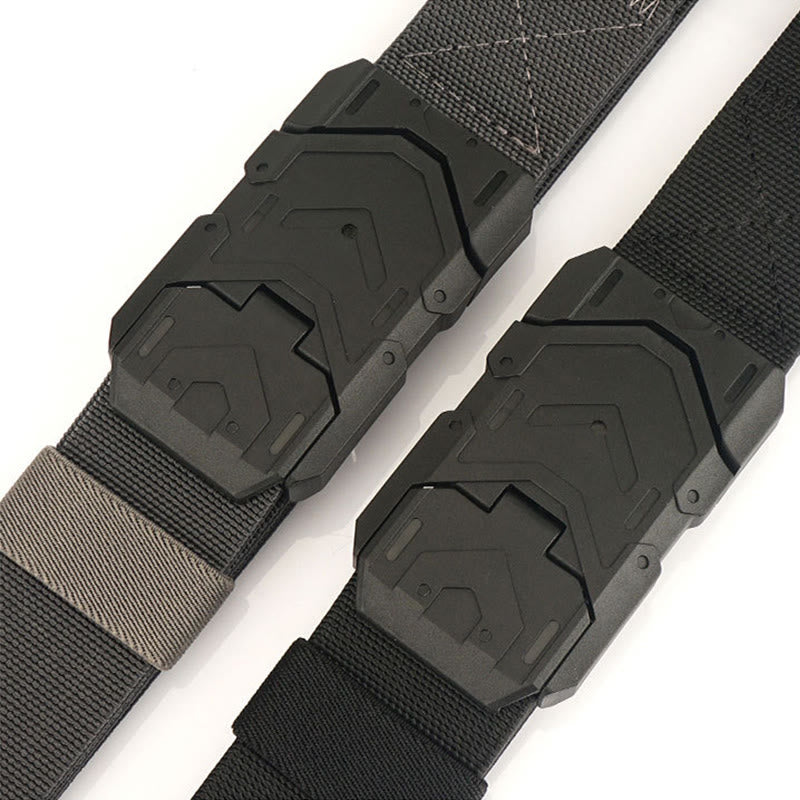 Ceinture en nylon extensible à boucle magnétique à dégagement rapide pour homme