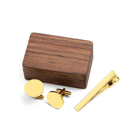 Boutons de manchette de mariage personnalisés avec texte pour hommes - Or - image 7