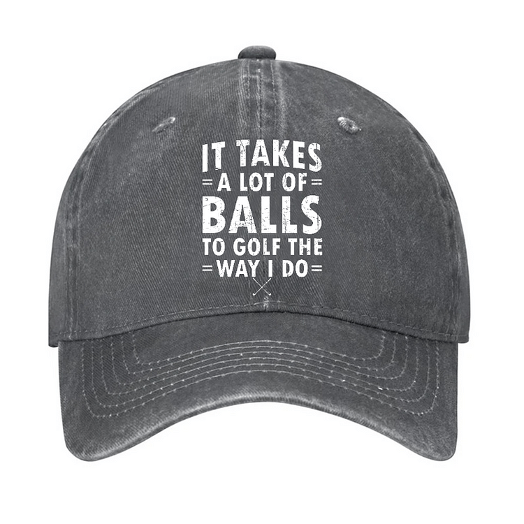 Casquette de baseball ajustable « Il faut beaucoup de balles »