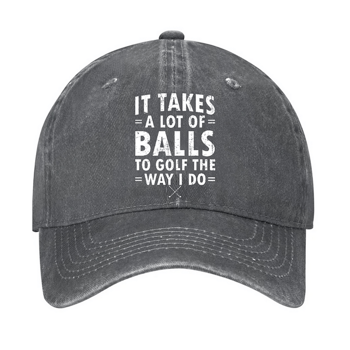 Casquette de baseball ajustable « Il faut beaucoup de balles »