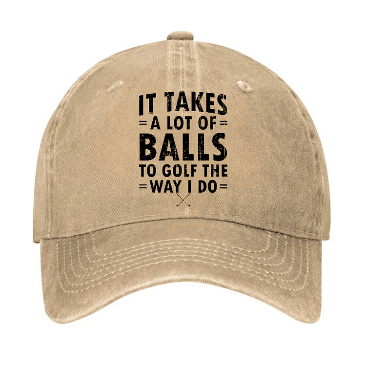 Casquette de baseball ajustable « Il faut beaucoup de balles »