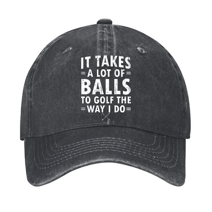 Casquette de baseball ajustable « Il faut beaucoup de balles »