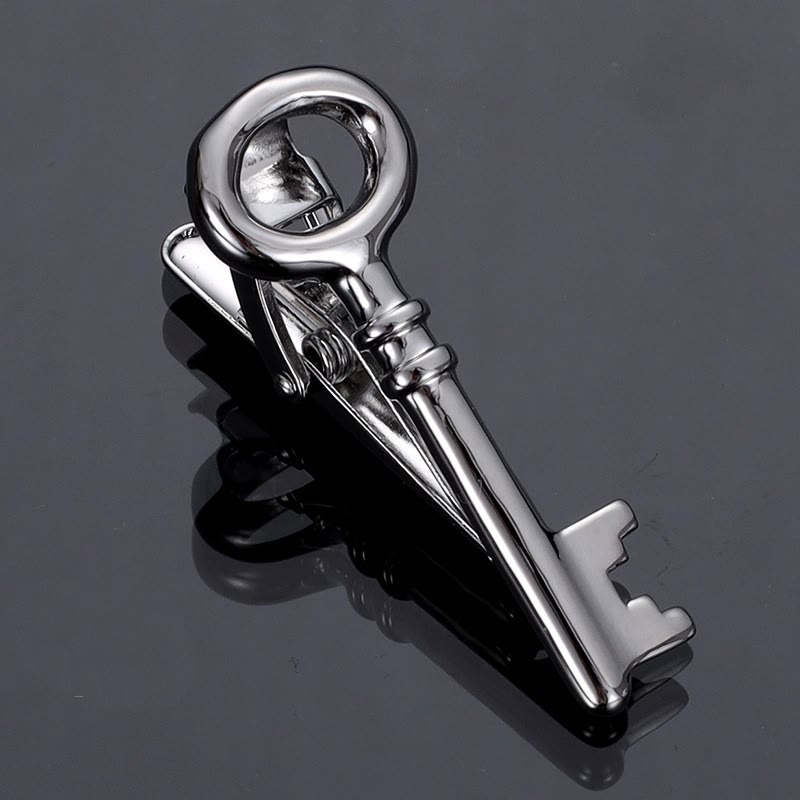 Pince à cravate en or et argent pour homme - Argent - image 2