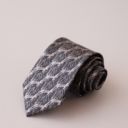 Cravate à motif floral pour homme, branches de forêt