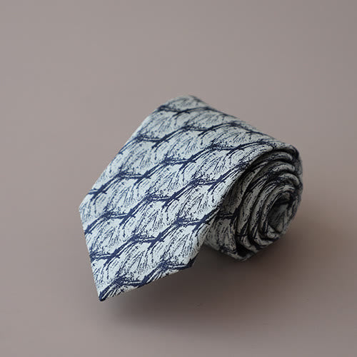 Cravate à motif floral pour homme, branches de forêt