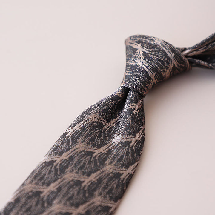 Cravate à motif floral pour homme, branches de forêt