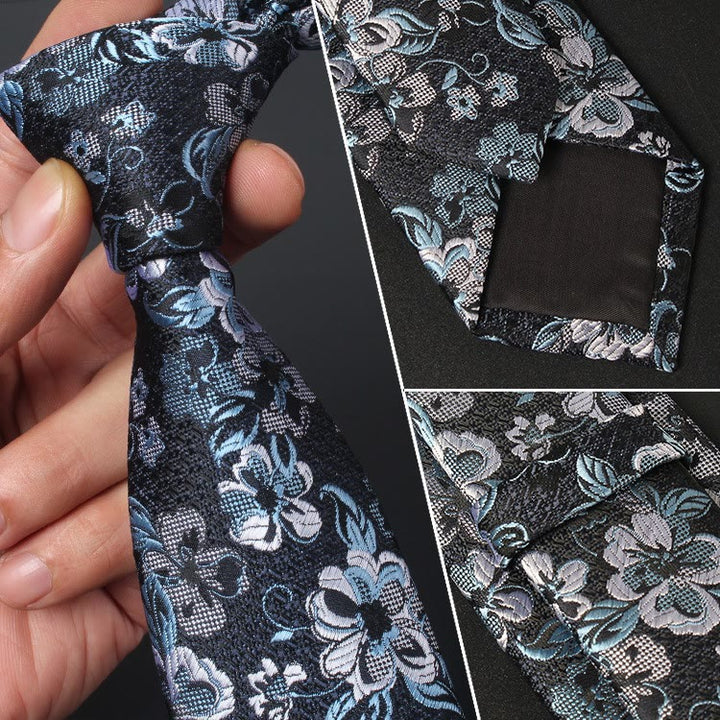 Cravate pour homme à motif de fleurs tendres