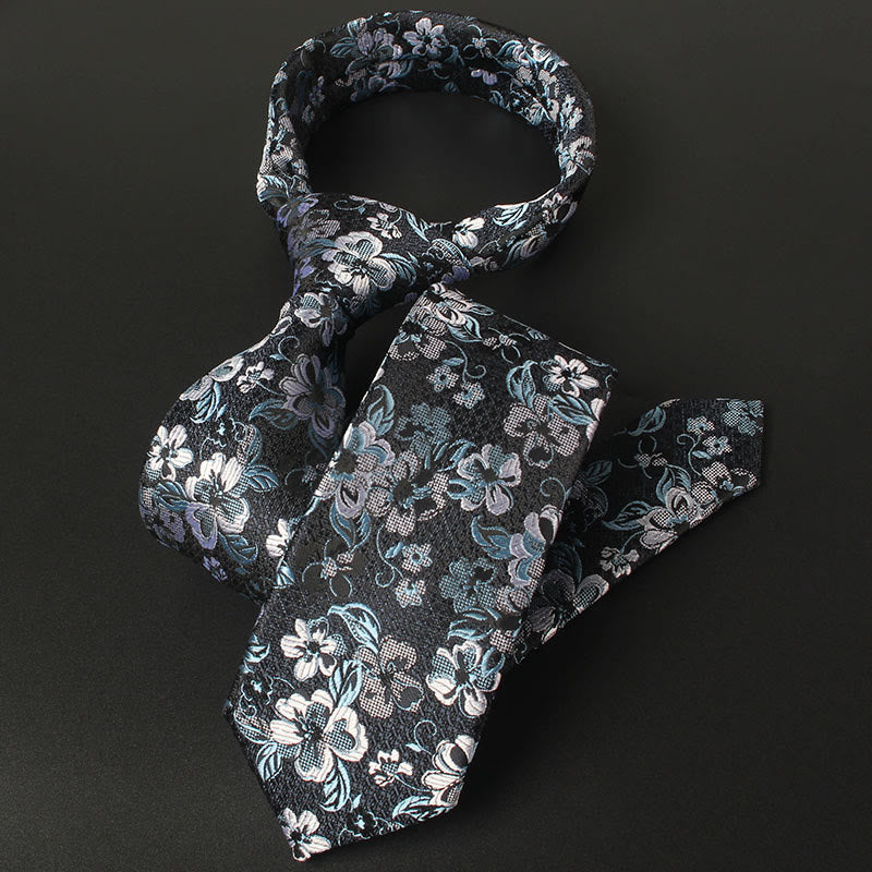 Cravate pour homme à motif de fleurs tendres
