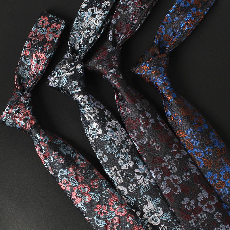 Cravate pour homme à motif de fleurs tendres