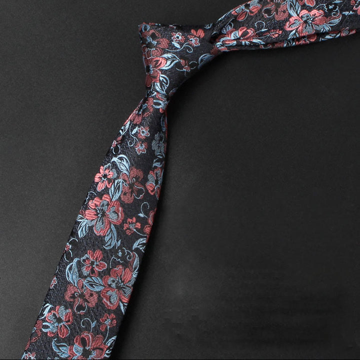 Cravate pour homme à motif de fleurs tendres