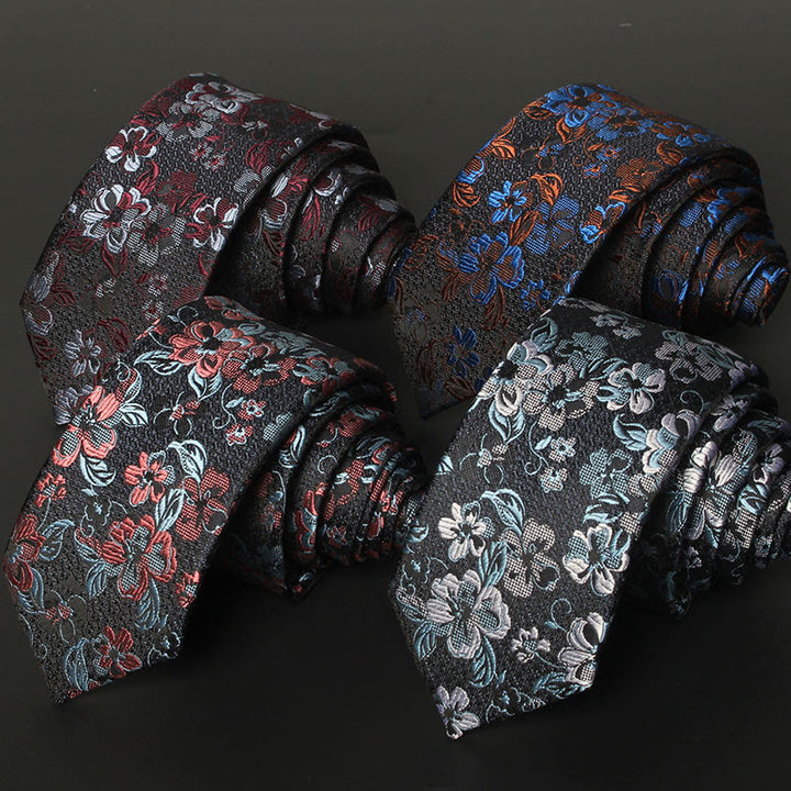 Cravate pour homme à motif de fleurs tendres