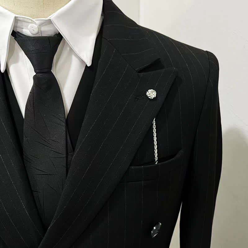 Broche de costume à chaîne pour fumer et chemise pour homme avec chaîne suspendue