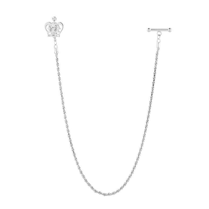 Broche de costume à chaîne pour fumer et chemise pour homme avec chaîne suspendue