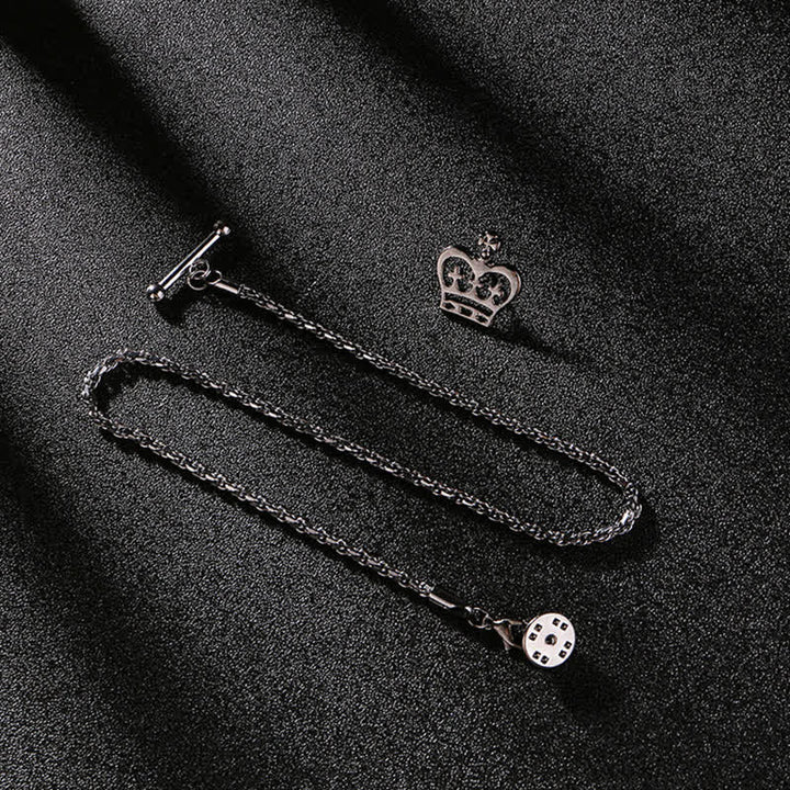Broche de costume à chaîne pour fumer et chemise pour homme avec chaîne suspendue