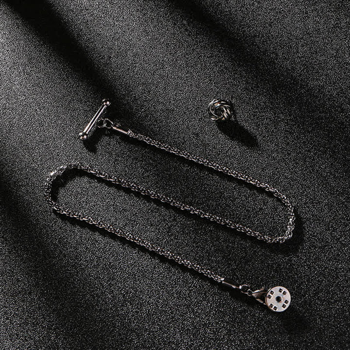 Broche de costume à chaîne pour fumer et chemise pour homme avec chaîne suspendue