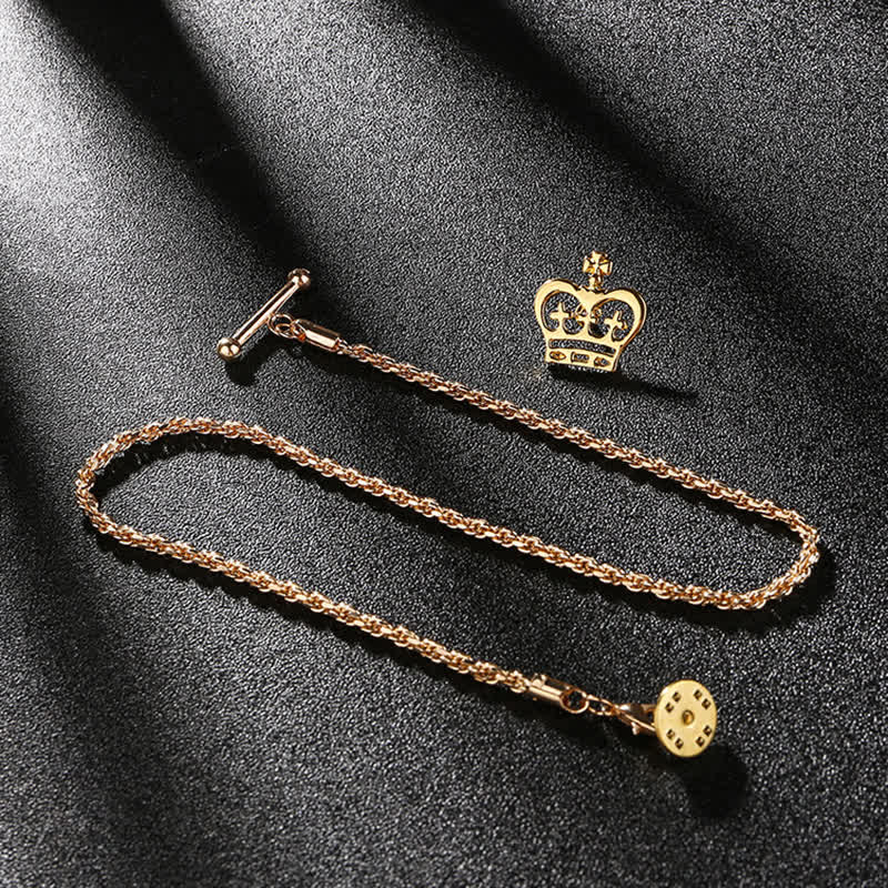 Broche de costume à chaîne pour fumer et chemise pour homme avec chaîne suspendue