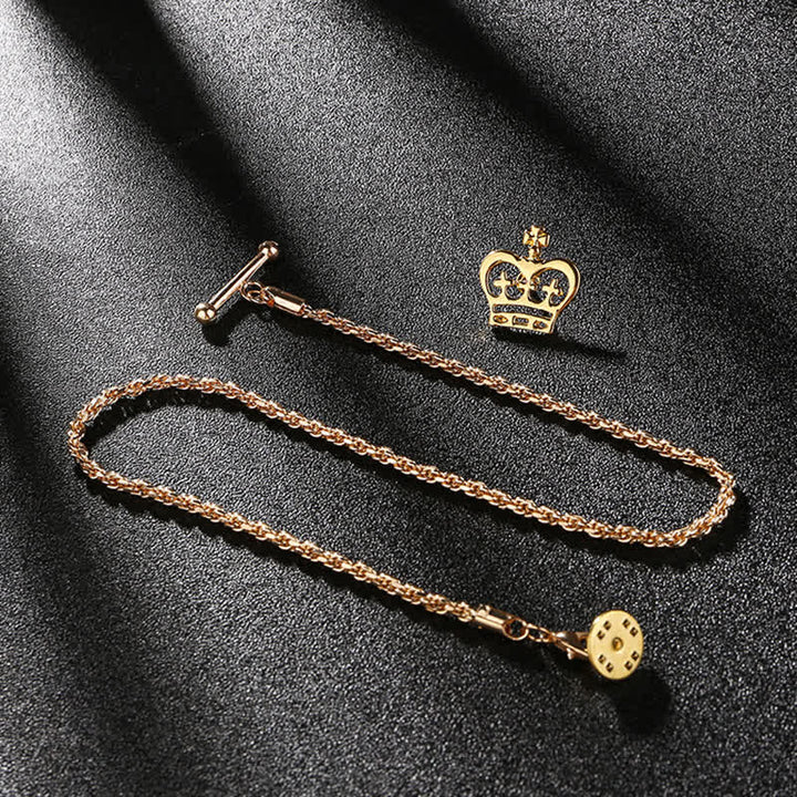 Broche de costume à chaîne pour fumer et chemise pour homme avec chaîne suspendue